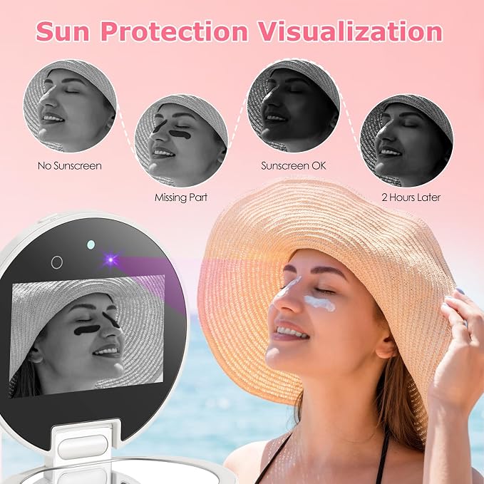 Vanexiss UV Camera for Sunscreen Test UV Mirror Sunscreen Camera, 3.8 Inch - Image 3