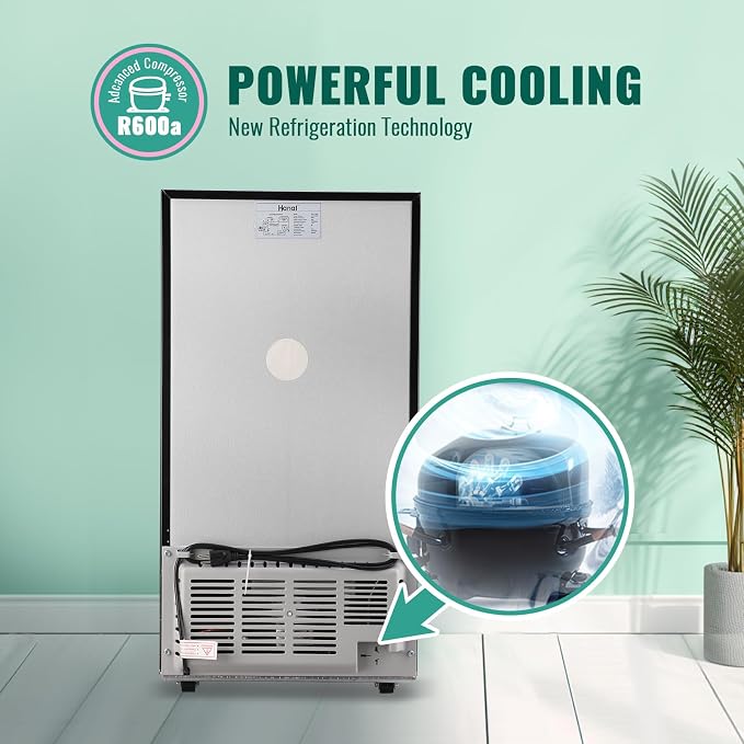Refrigerator 3.2 Cu.Ft Single Door Fridge with freezer Refrigerator with 5 Adjustable Temperature LED Lights Removable Storage Shelves Apartment size Fridge for Bedroom Dorm Office Silver - Image 8