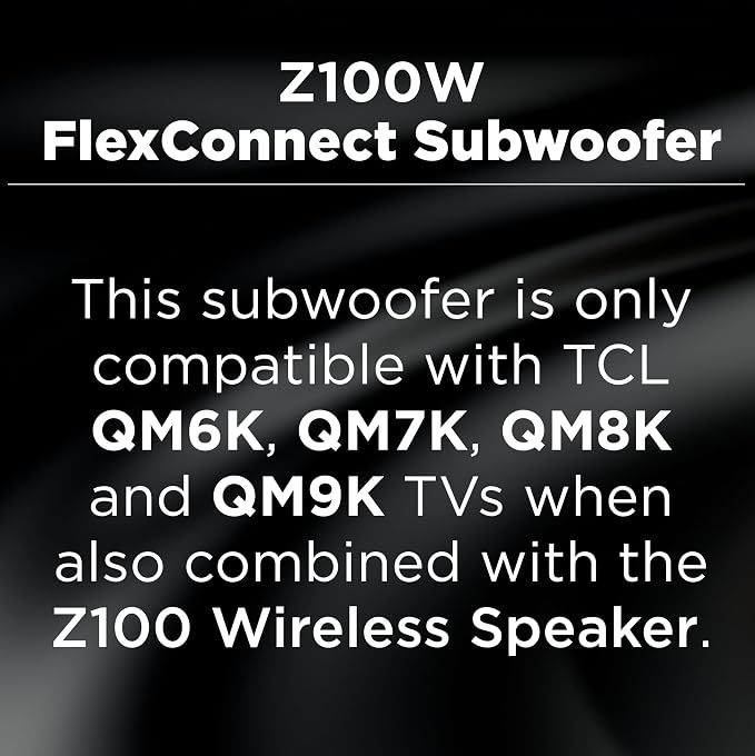 TCL Z100 Wireless Immersive 3D Home Theater Speaker QM6K, QM7K, QM8K, QM9K & X11L | Dolby Atmos Smart Auto Calibration | Flexible Placement & Modern Design | Latest Model - Image 3