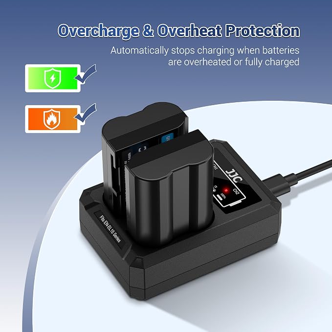 JJC NP-FZ100 Battery Charger USB Dual Slot - Image 6
