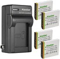 Kastar 4-Pack K7001 Battery and AC Wall Charger Replacement by Kastar