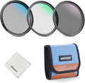 NEEWER 55mm UV CPL ND Lens Filter Kit, UV Protection + Circular Polarizing + by Neewer