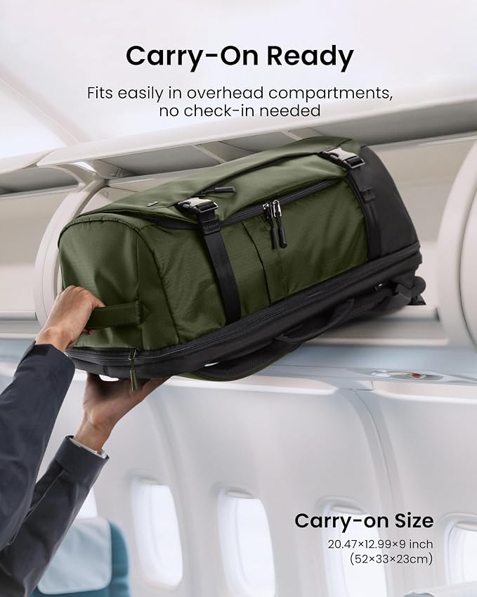 tomtoc Travel Backpack 40L, TSA Friendly Flight Approved Carry-on Luggage Hand - Image 4