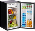 Erivess 3.2 Cu.Ft Mini Fridge with Freezer, Single Door Small Refrigerator with 7 Adjustable Thermostat, Energy Saving, Low Noise, Dorm Fridge for Office, Bedroom, Apartment by Erivess