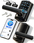 Veise VE029 WiFi Smart Lever Lock, Fingerprint Keyless Entry Door Lock by Veise