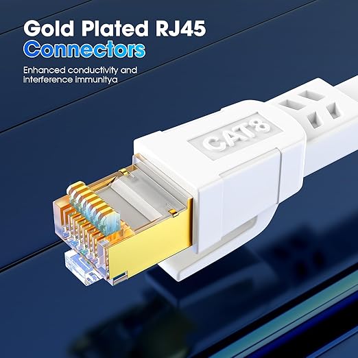 Cat 8 Ethernet Cable 125 ft, Heavy Duty High Speed Cat8 LAN Network Cable - Image 4