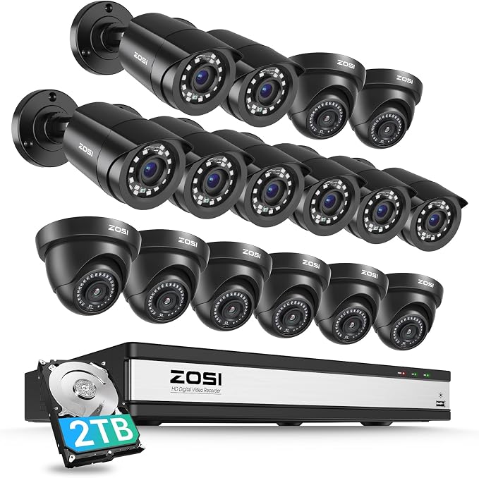 ZOSI 3K Lite 16CH Security Camera System by ZOSI