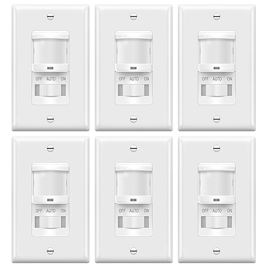 TOPGREENER Occupancy/Vacancy PIR Motion Sensor Light Switch, Learning Function by TOPGREENER