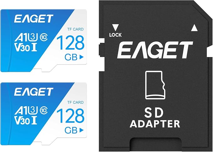 EAGET 2-Pack 128GB TF Memory Card Up to 100MB/s Read - Image 9