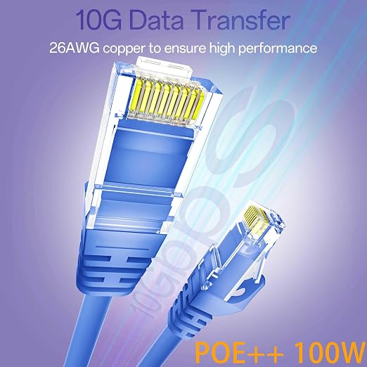 Cat 6 Ethernet Cable 6FT 10Pack, Cat6 Ethernet Patch Cable 10Gbps, High-Speed - Image 2