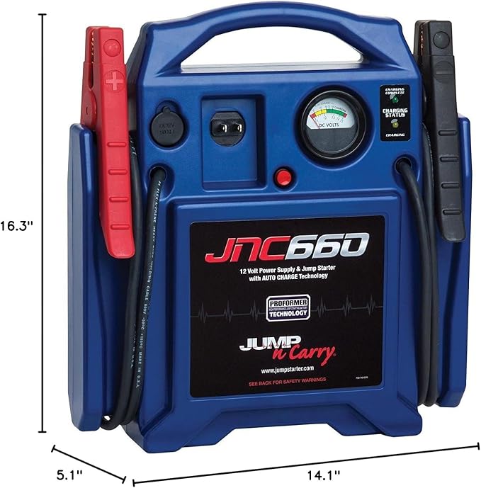 Clore Automotive Jump-N-Carry JNC660 1700 Peak Amp 12 Volt Jump Starter , Blue - Image 7