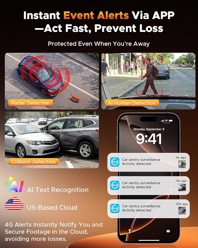 Volam 4G LTE Cellular Dash Cam - Image 4