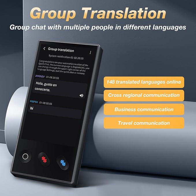 Language Translator Device 2025, AI & ChatGPT & No WiFi Needed, Real-Time Two - Image 7