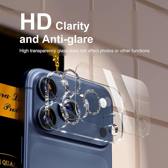 for 6 Pack iPhone 17 Pro Camera Lens Protector 9H Tempered Glass Camera Screen - Image 7