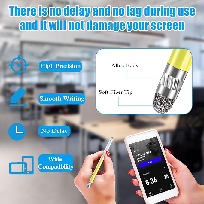 Bopomofo 3PCS Stylus Pen for Touchscreen, Stylus Pen for iPhone/iPad/Tablet - Image 3