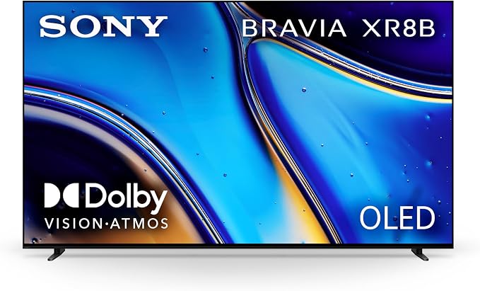 Sony 77 Inch BRAVIA XR8B OLED 4K HDR Smart Google TV (K-77XR8B) | XR Processor with AI Technology, Dolby Vision/Atmos, Exclusive Features for PlayStation®5, 4K movie credits included by Unknown
