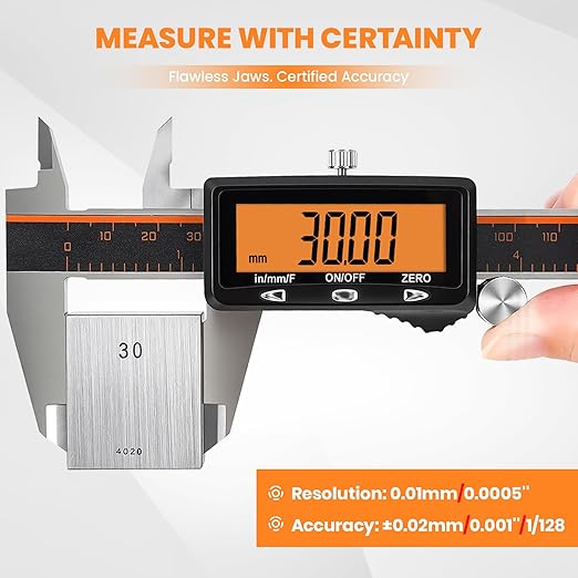 HARDELL Digital Caliper, Stainless Steel Digital Micrometer - Image 5