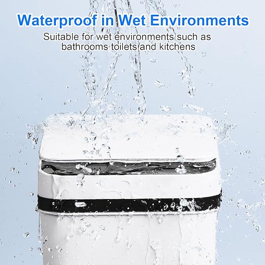 Anborry Bathroom Automatic Trash Can 3 Pack 2.2 Gallon Motion Sensor Touchless - Image 2