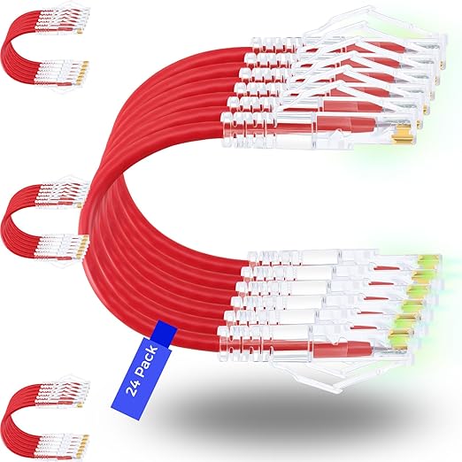 Rapink Slim Cat6/ Cat6a 5ft Ethernet Patch Cable - 10G Support by Rapink