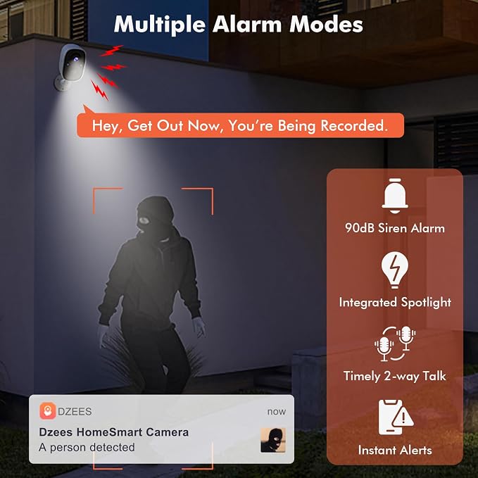 Dzees Security Cameras Wireless Outdoor - Image 4
