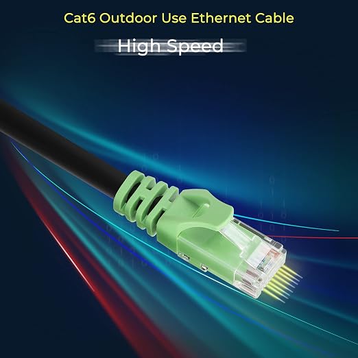 Rapink Cat6 Outdoor Ethernet Cable 50 ft, Ethernet Cable UV Resistant, Cat6 - Image 3