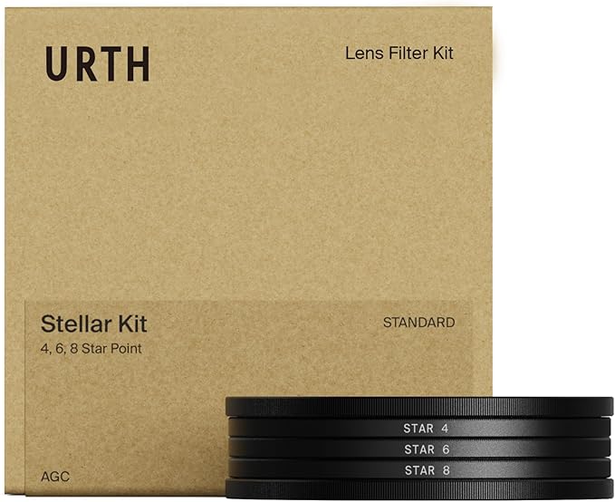 Urth 62mm 3-in-1 Star Lens Filter Kit — 4, 8 Point Starburst Effects by Urth