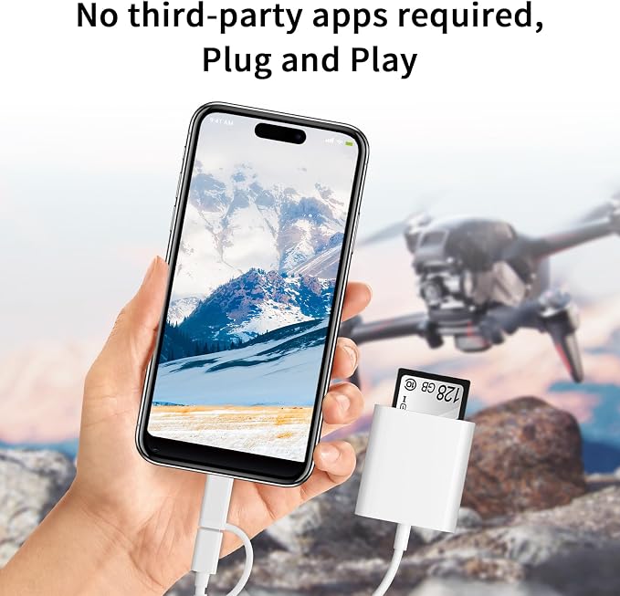 SD Card Reader for iPhone iPad Camera - Image 5