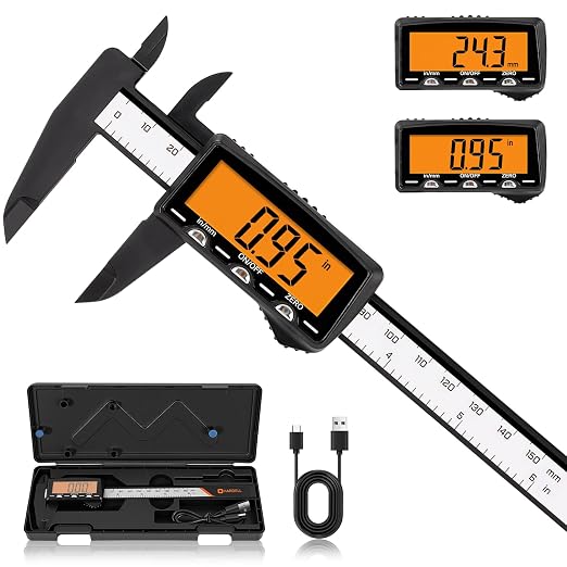 HARDELL Rechargeable Digital Caliper, Auto-Off Micrometer – Everyday Caliper by HARDELL