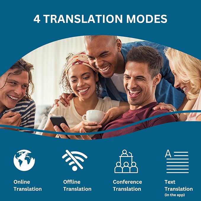 Enence PRO Language Translator Device, Real-Time Voice Translation, Instant - Image 4
