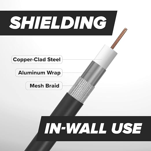 THE CIMPLE CO - RG6 Coaxial Cable 10 FT - RG6 Coax Cable - Image 4