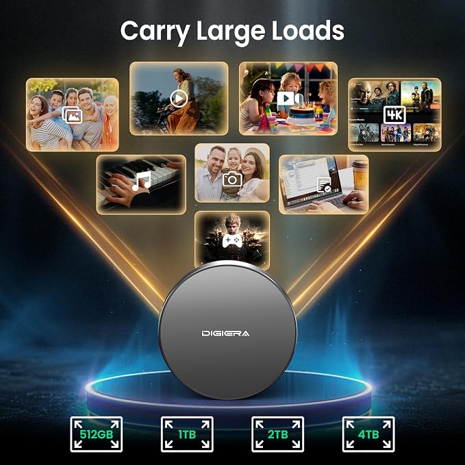 DIGIERA 2TB Magnetic Portable SSD, External Solid State Drives - Image 6