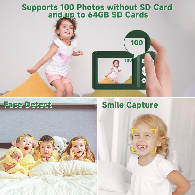 Digital Camera, 44MP Compact Camera, FHD 1080P Point and Shoot Digital Cameras - Image 4
