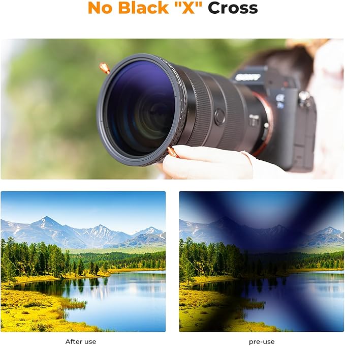 K&F CONCEPT 43mm Variable ND2-32 & Circular Polarizing Lens Filter in 1 - Image 5