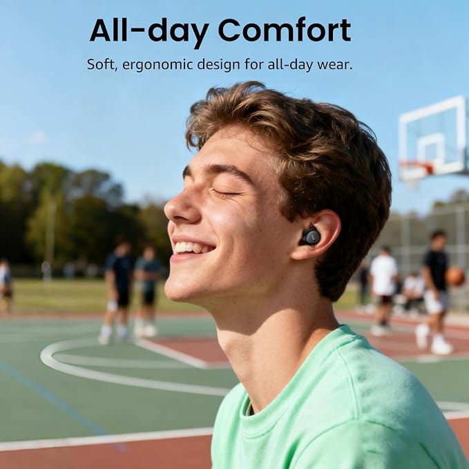 TOZO A1 Wireless Earbuds Bluetooth 5.3 Light Weight in Ear Headphones | IPX5 Waterproof, 2 Mics for AI Calls, Immersive Premium Sound Bass Ear buds with Charging Case, 32 Presets EQ via TOZO App - Image 8