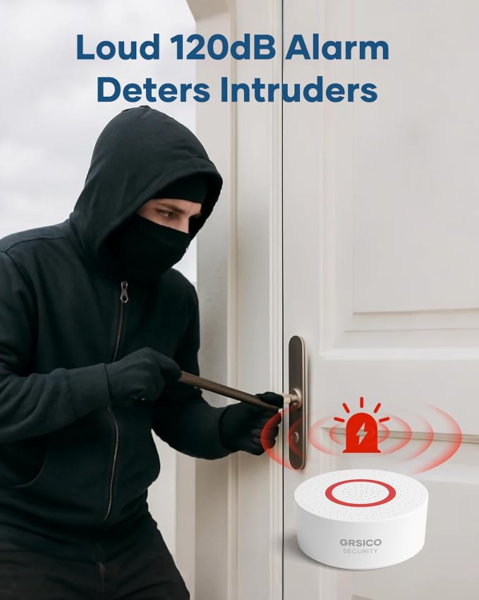 Wireless Home Alarm System 15-Piece Kit, WiFi Alarm System - Image 3