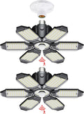 LED Garage Light Motion Sensor - 200W Deformable Garage Lights Ceiling LED by Craftersmark