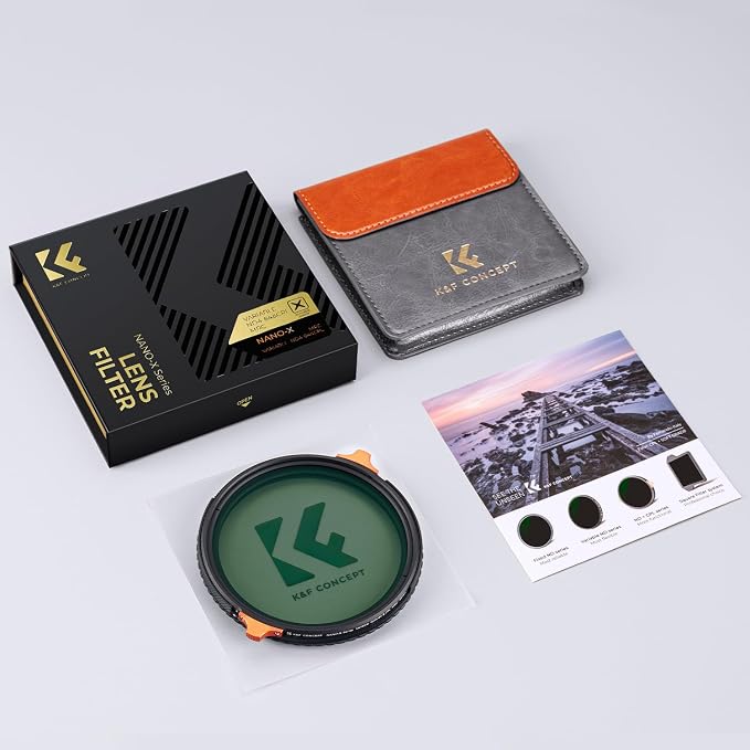 K&F CONCEPT 77mm ND4-64 ND Lens Filter Variable & CPL Polarizers Filter 2-in-1 - Image 8
