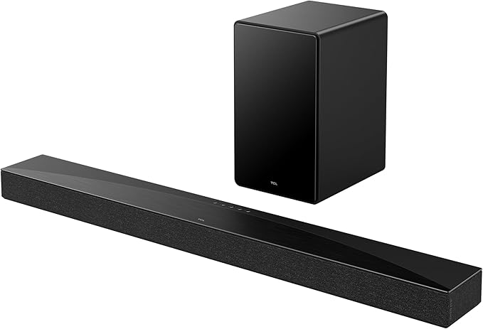 TCL Q65H 5.1 Surround Sound Bar with Wireless Subwoofer for Smart TV | Dolby Atmos DTS:X Calibration | 580W Power Bluetooth Home Theater Speaker with Bass | App Control & Remote Control | Latest Model by TCL