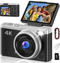 4K Digital Camera for Photography, 64MP Point and Shoot Digital Cameras by Lenanecamera