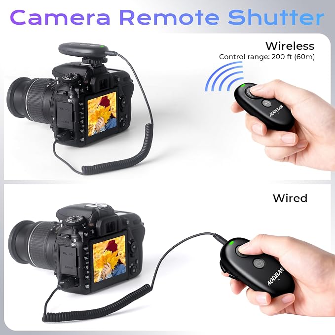 Upgraded USB-C Rechargeable Wireless Remote Control, AODELAN Camera Shutter - Image 4