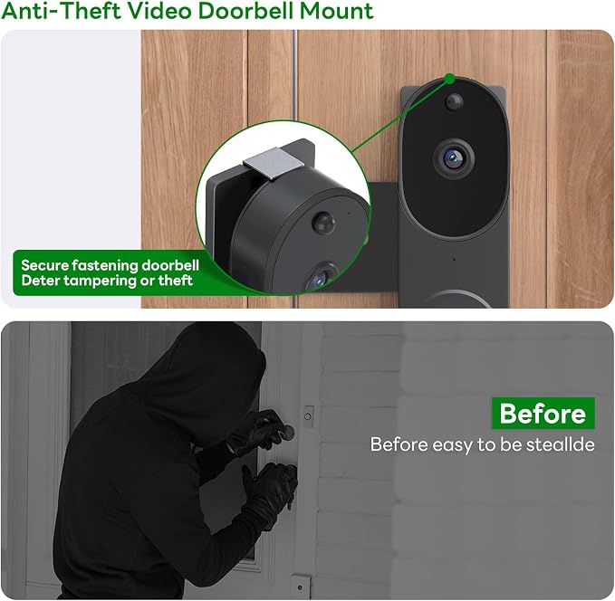 Anti-Theft Doorbell Camera Mount Compatible - Image 5