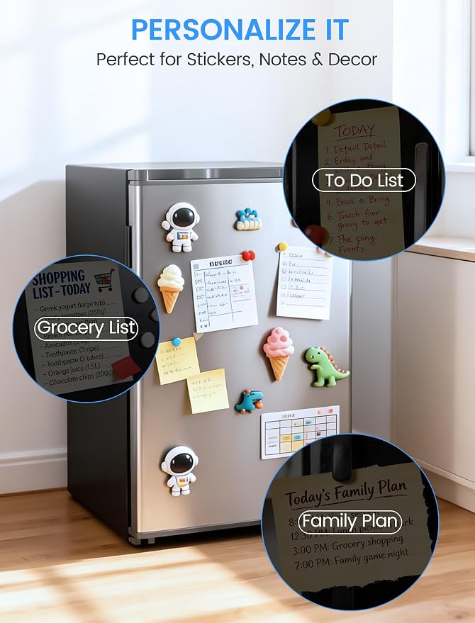 COWSAR 3.1 Cu.ft Mini Dorm Fridge for Bedroom Apartment Office, Silver | Reversible Single Door, Adjustable Thermostat, Energy Saving, Remove Glass Shelves, Compact Small Fridge for College Dorm - Image 7