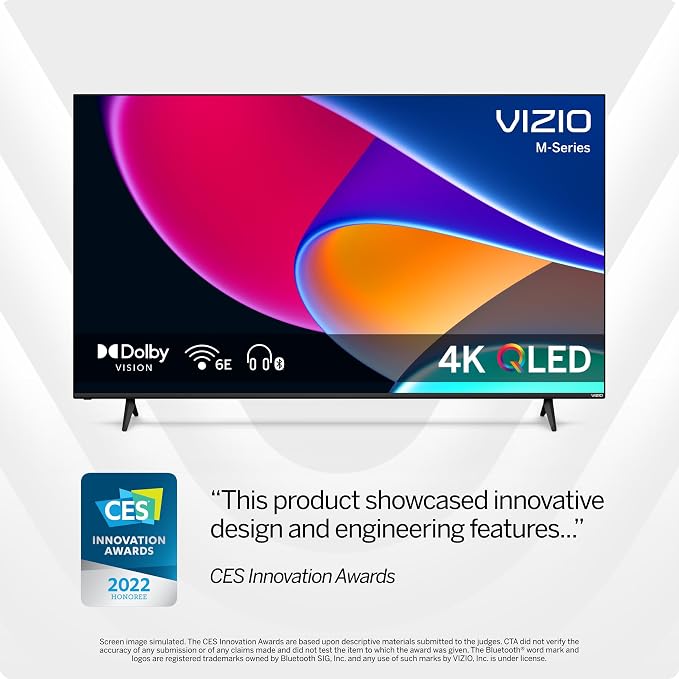 VIZIO 43-inch MQ6 Series 4K QLED HDR Smart TV w/Dolby Vision, WiFi 6E, Bluetooth Headphone Capable, AMD FreeSync & Alexa Compatibility, M43Q6M-K04, 2023 Model - Image 13