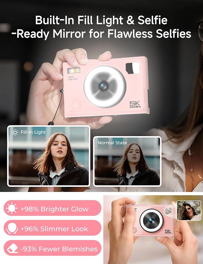 5K Digital Camera – 64MP Autofocus Beauty Camera - Image 3