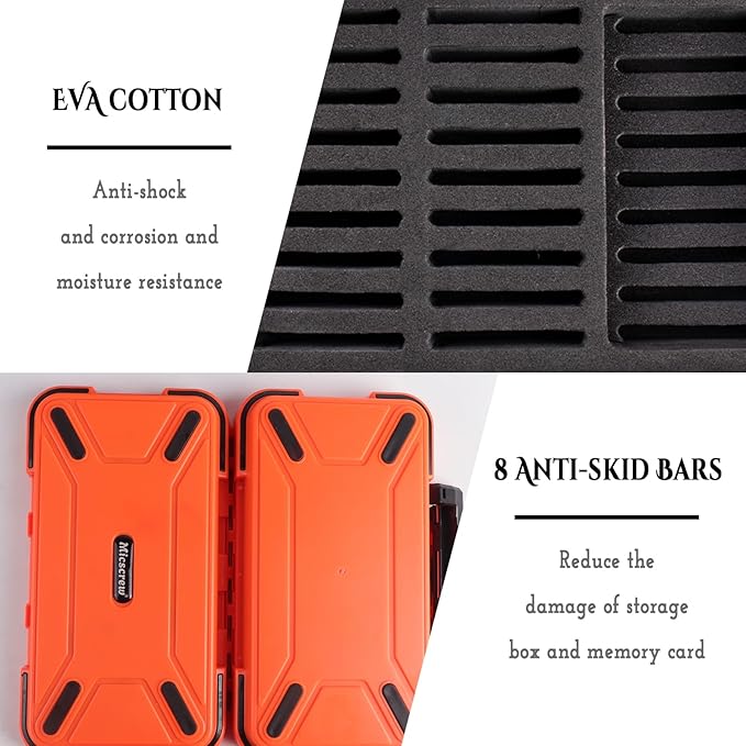 36 Slots Memory Card Case Orange - Image 3