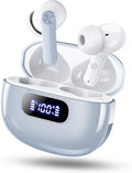 Wekily Wireless Earbuds, Bluetooth 5.3 Headphones with LED Power Display, 2025 New Wireless Earphones, HiFi Stereo,4 ENC Noise Cancelling Mic, 48H Playtime Mini Case IP7 Waterproof for iOS Android by Wekily
