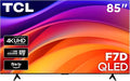 TCL 85-Inch F7D Series 4K QLED (85F7D 2026 Model) with Dolby Vision HDR & Dolby Atmos Smart TV with Fire TV, Alexa+, Game Accelerator 120, High Brightness+ LED Backlight, Dolby Atmos and Voice Control by TCL