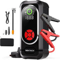 6000A Jump Starter with Air Compressor, Car Battery Jump Starter Portable (10.0 Gas/10.0L Diesel), 150 PSI 12V Car Battery Jump Box with Tire Inflator, Jumper Cables, LED Light, LED Display by Scatach