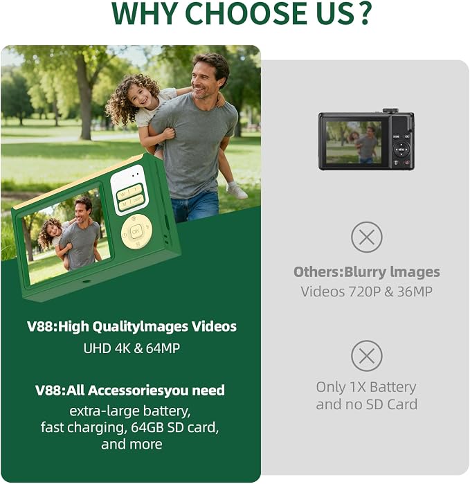 Digital Camera for Kids & Beginners, 4K Digital Camera - Image 6