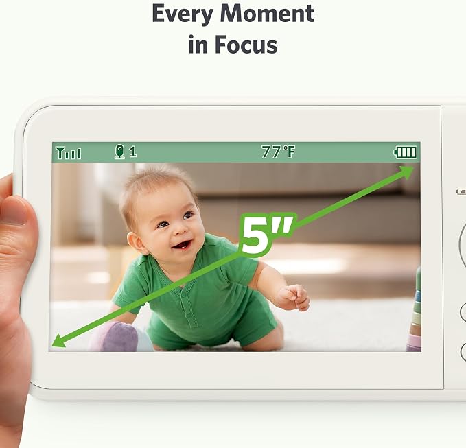 LeapFrog LeapView Twoo Video Baby Monitor, 5-Inch Screen, 360° Coverage Owl - Image 3